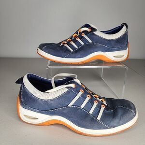 Cole Haan Blue And Orange Nubuck Sneakers Athletic Shoes Womens Size 6.5B D18767